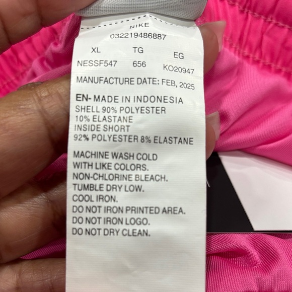 Nike Pink and Gray Ombre Mens swim shorts - Picture 4 of 6